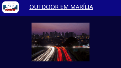 Ponto nº OUTDOOR EM MARÍLIA