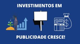 Ponto nº INVESTIMENTOS EM PUBLICIDADE EM CRESCIMENTO