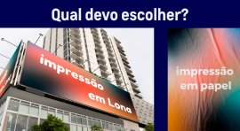 Ponto nº QUAL DEVO ESCOLHER: PAPEL OU LONA